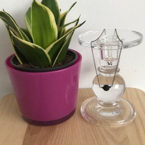 Lava stone pendant necklace by Brooklyn Design NEW